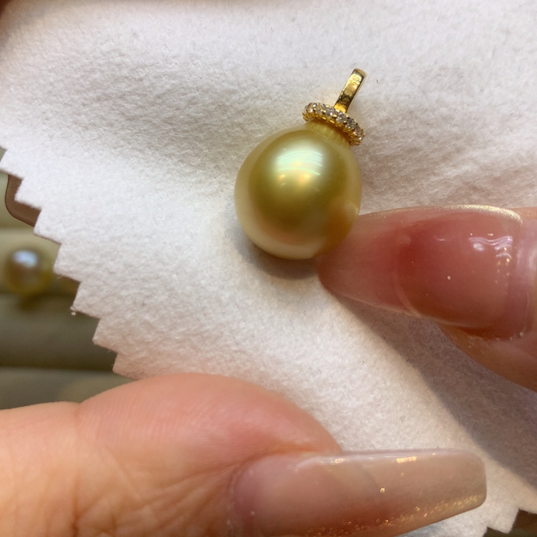 颈饰银S925镶嵌海水珍珠