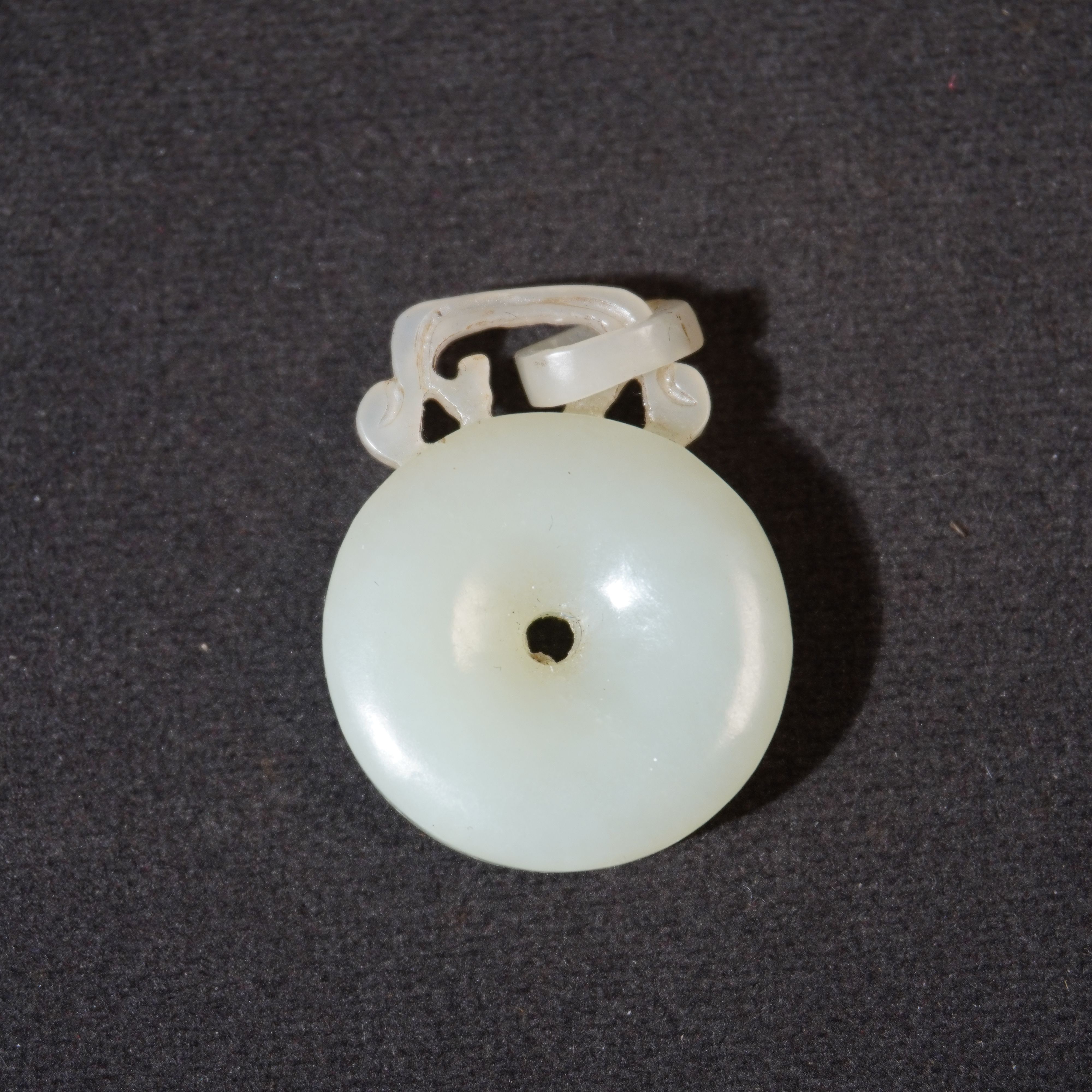 9SE195  清  和田玉平安扣吊坠