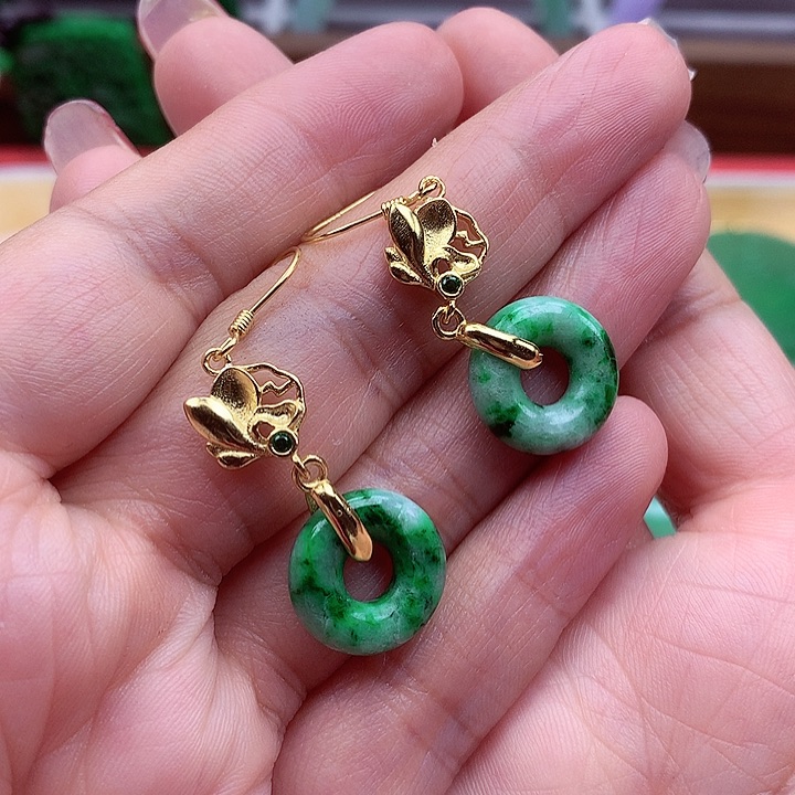 翡翠颈饰银S925镶嵌翡翠