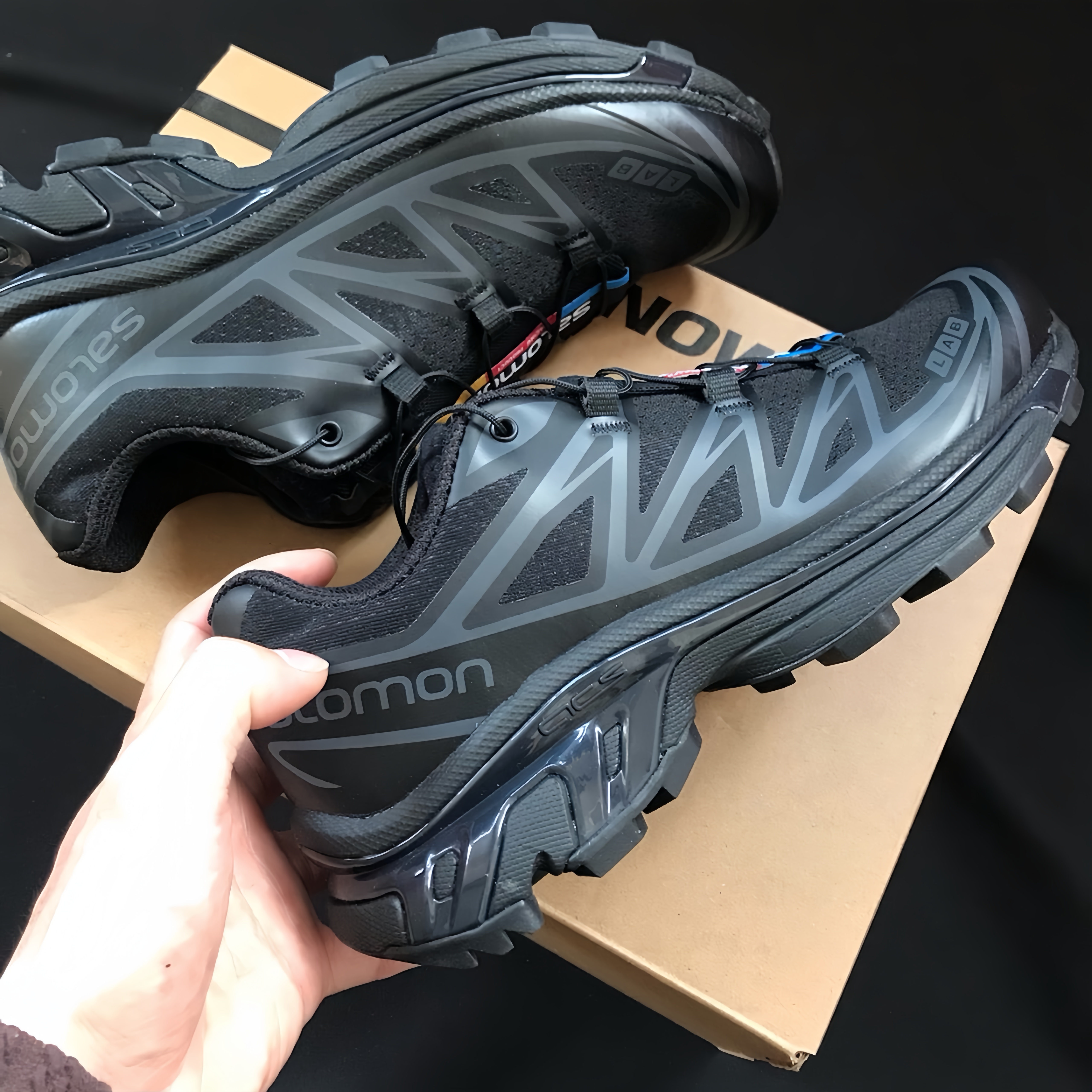SALOMON/萨洛蒙 XT-6 ADV 黑色日食男士户外越野低帮跑步鞋410866