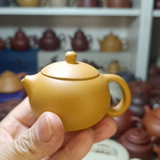 茶壶紫砂39号原矿黄金段泥小西施120cc半手工