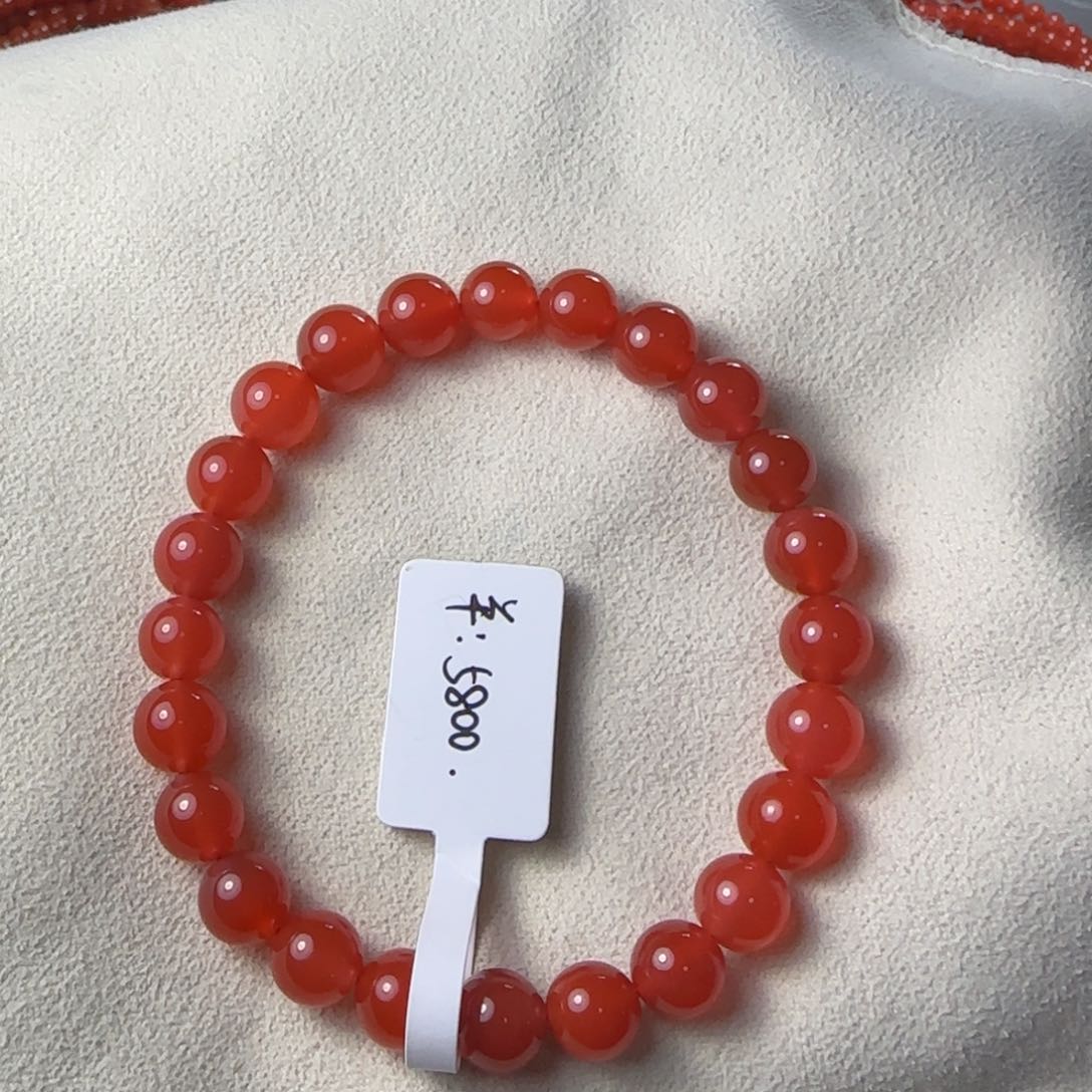 南红玛瑙手串未镶嵌