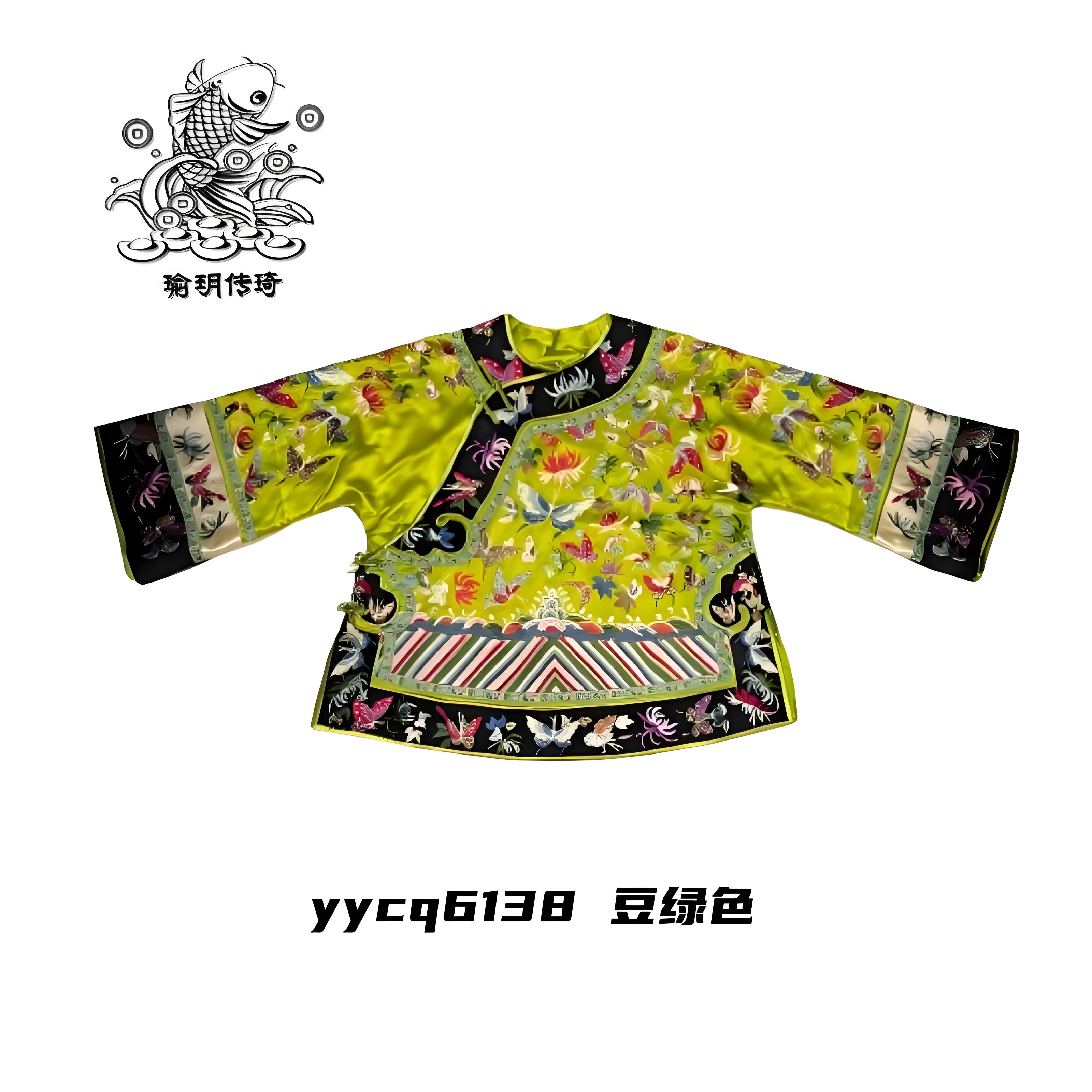 瑜玥传琦原创短款百蝶香云纱女士上衣【6138】