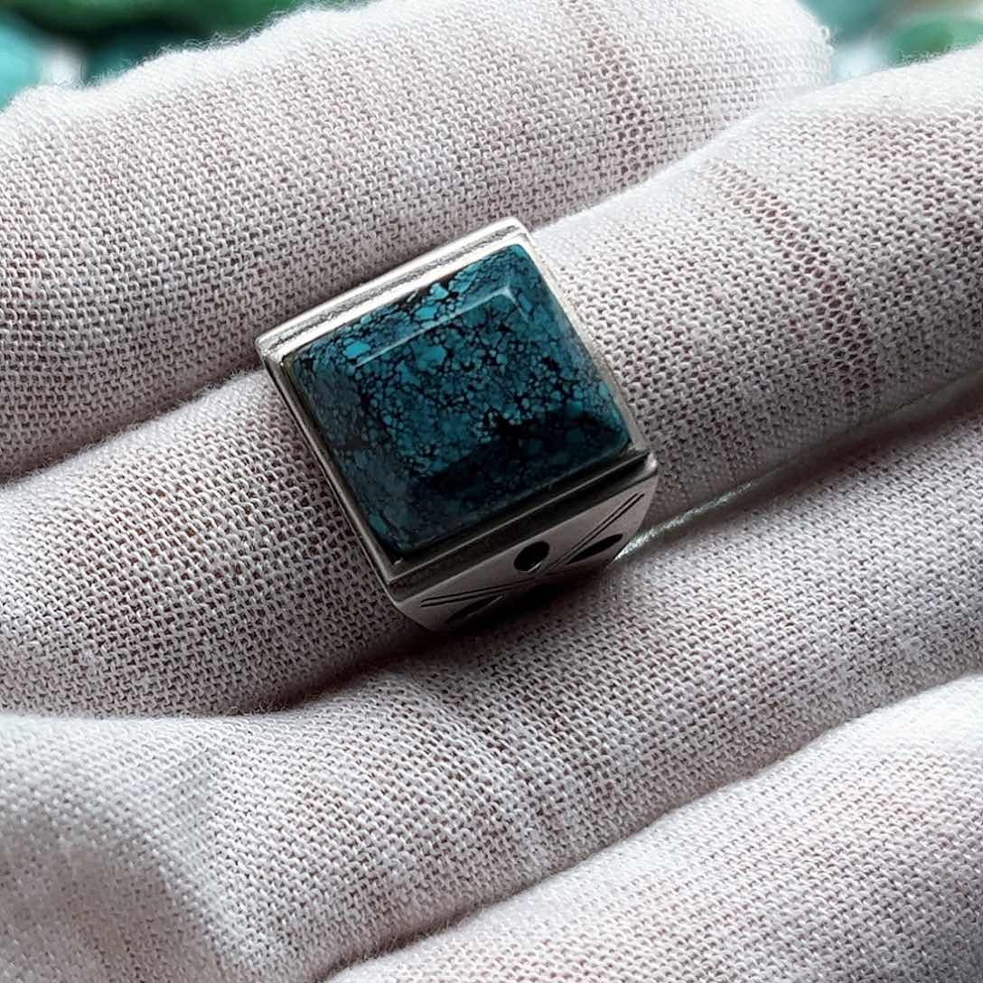 绿松石珠宝奇石银S925镶嵌