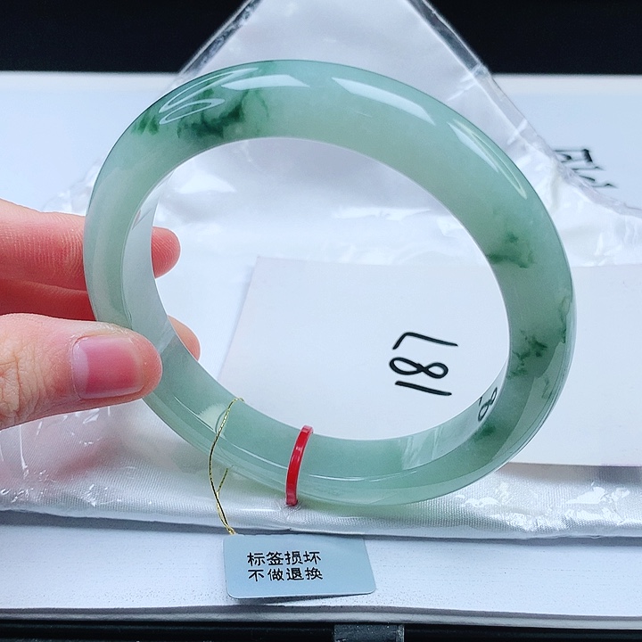 翡翠手镯未镶嵌缅甸天然a货手镯62+