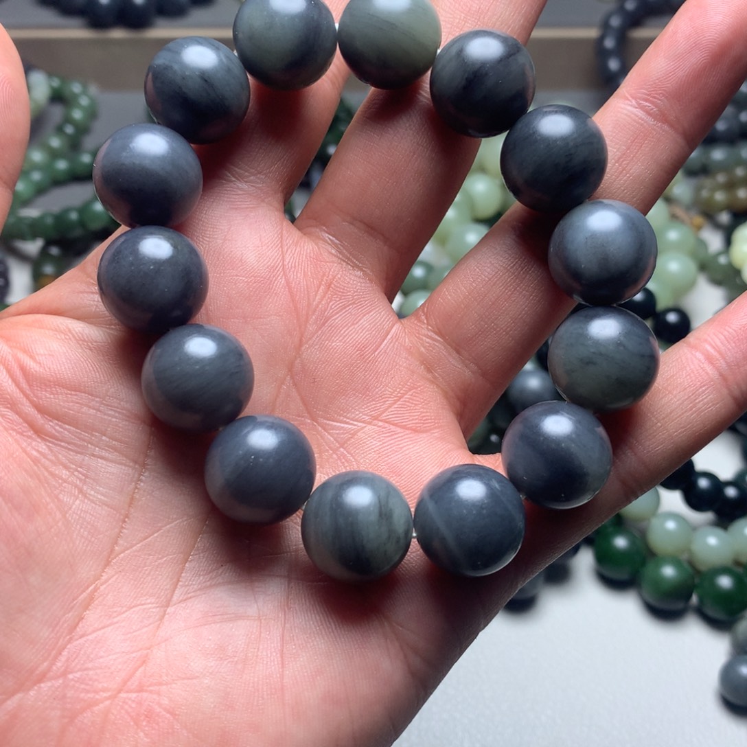 和田玉未镶嵌手链