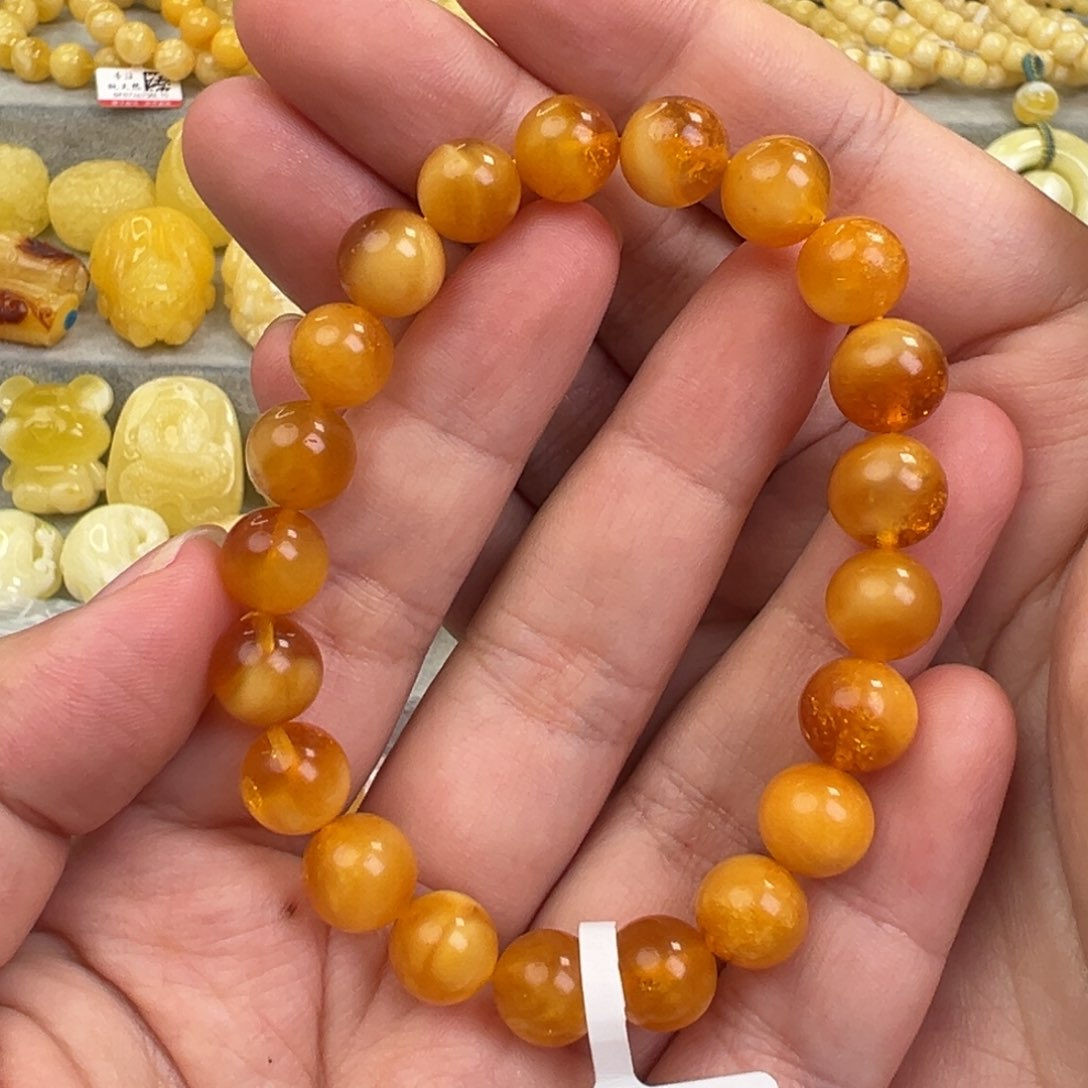 琥珀手链未镶嵌蜜蜡