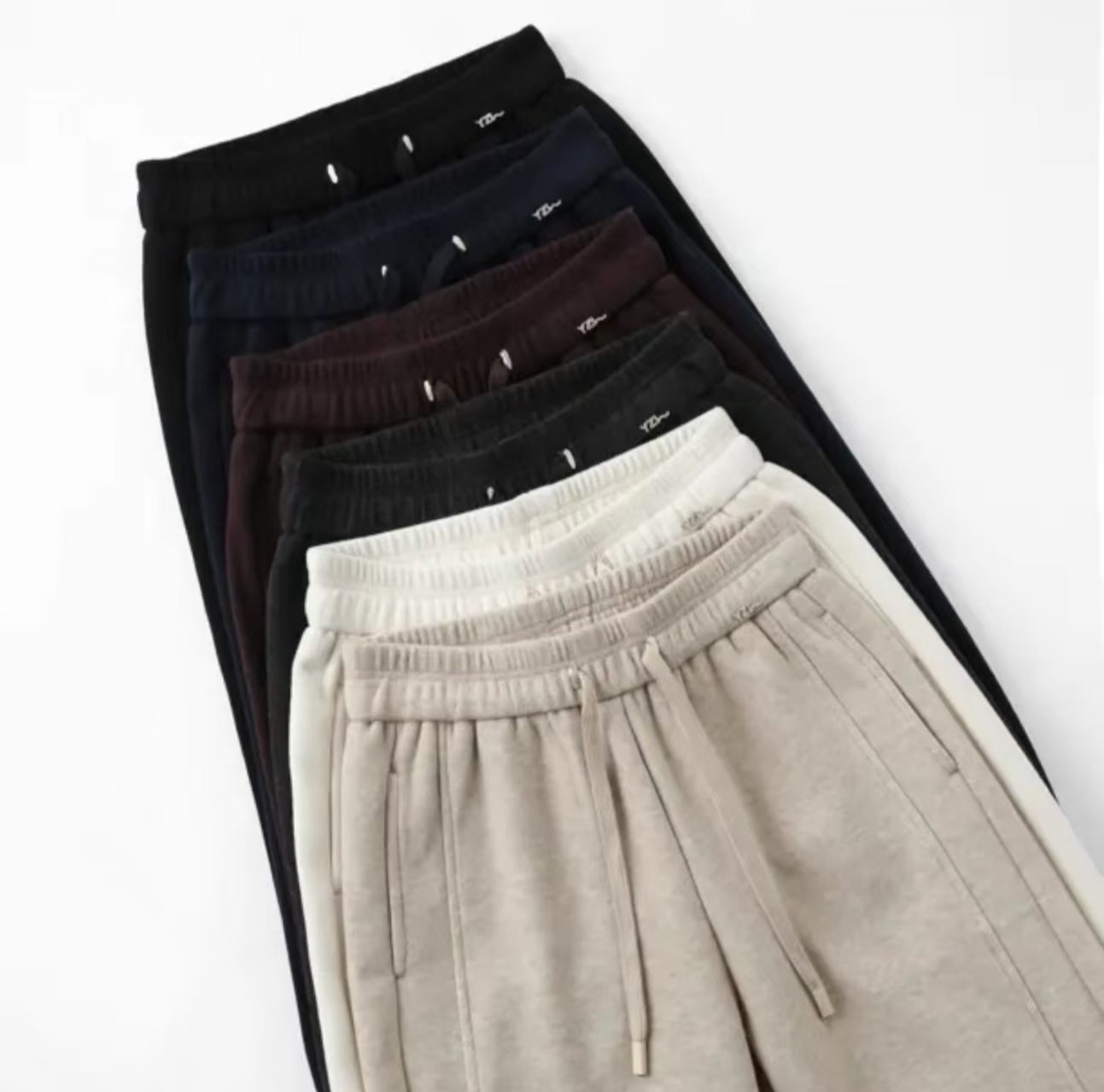 !!宠粉福利羊绒裤女秋冬加绒加厚垂感窄版高腰显瘦休闲直筒裤