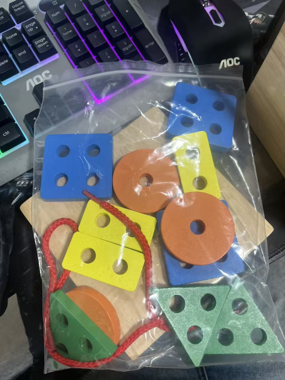 儿童益智几何形状积木智力盒玩具