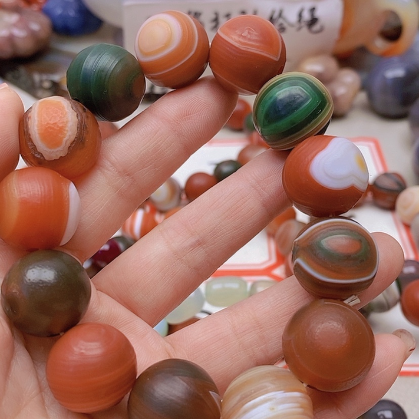 【闪购商品】未镶嵌玛瑙/玉髓珠宝半成品然**物