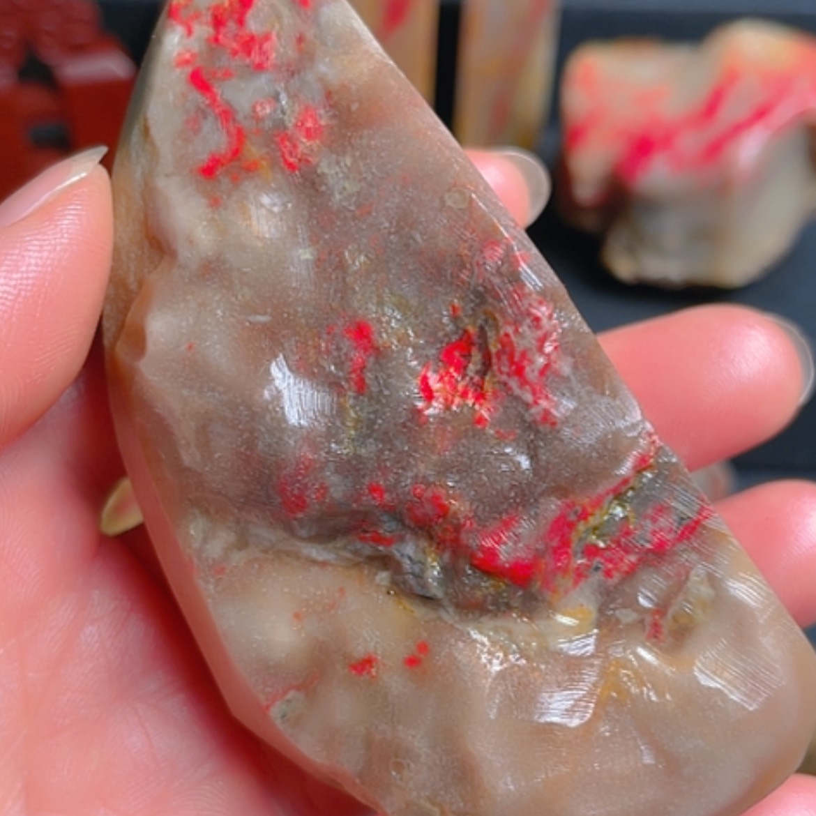 【闪购商品】昌化鸡血石昌化鸡血石原石手把料