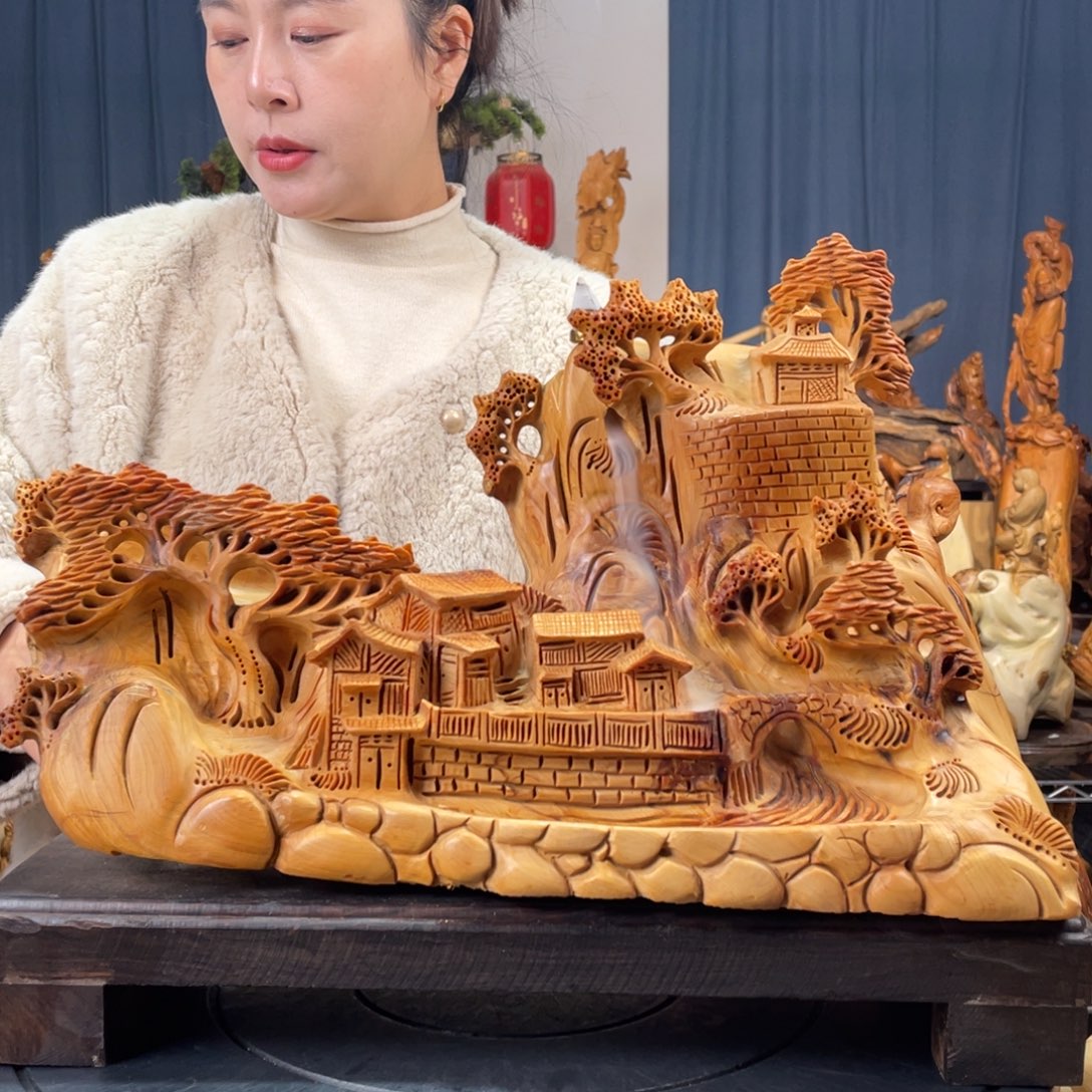 柏木（崖柏）山水倒流香送两盒香