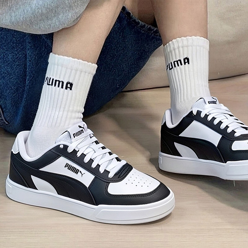 【黑白熊猫】彪马秋季新款男女鞋熊猫鞋厚底皮面休闲低帮板鞋380810