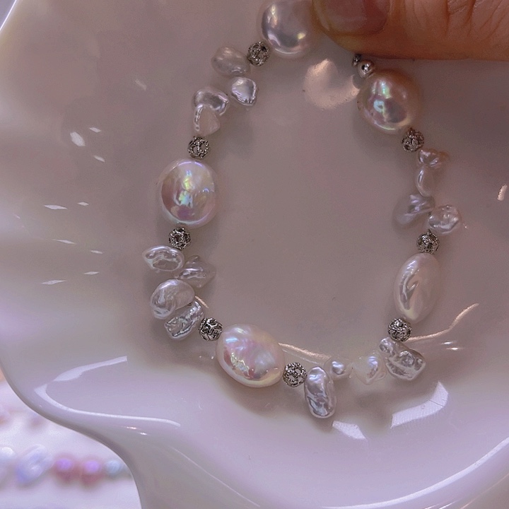 淡水珍珠手绳合金