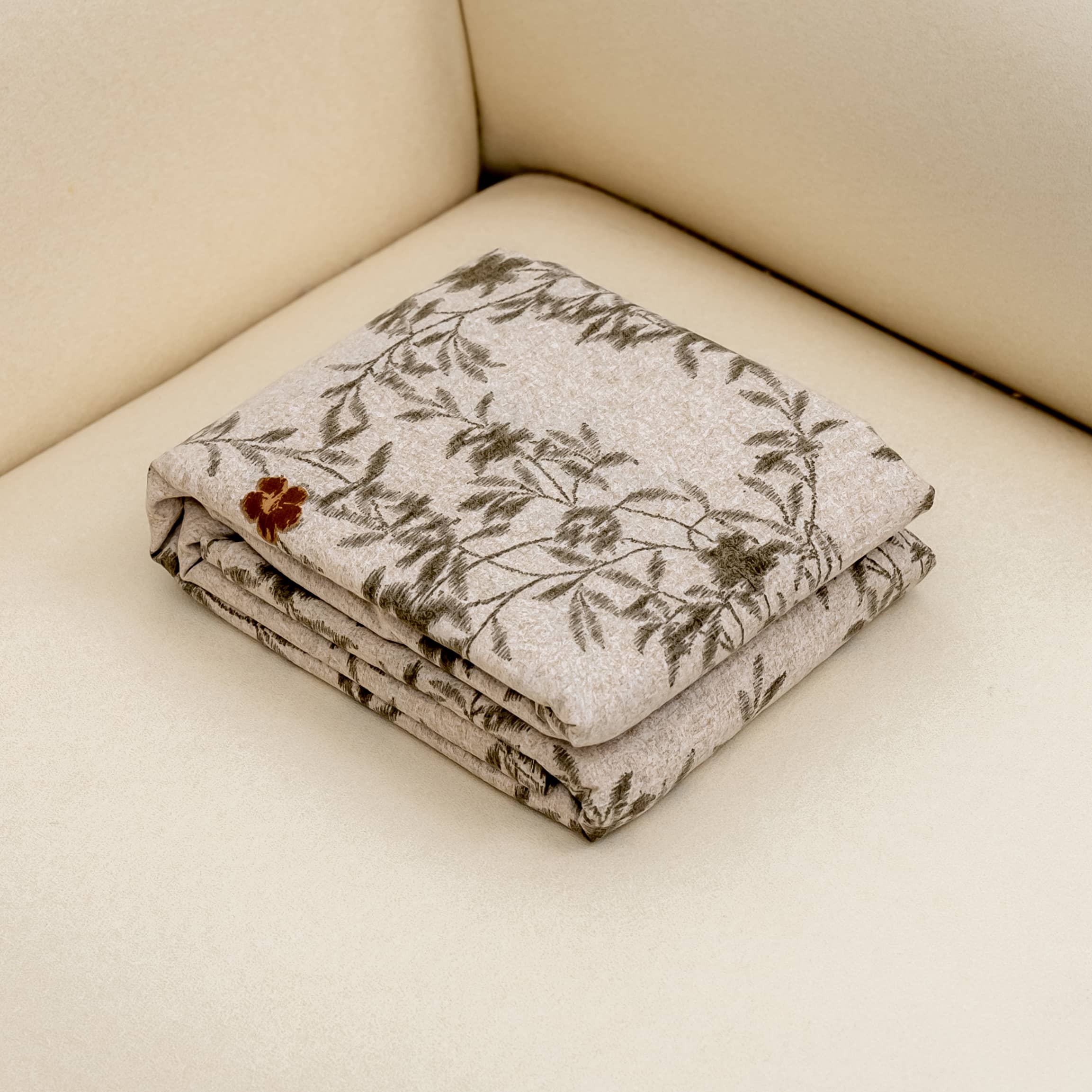 【京会社】亚麻床单230*250 暮叶灰影