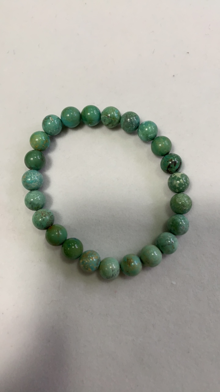 天然原矿绿松石单圈