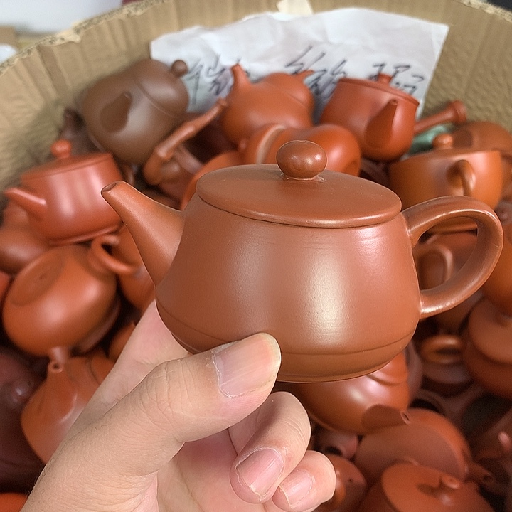紫砂茶壶原矿朱泥茶壶茶具家用150