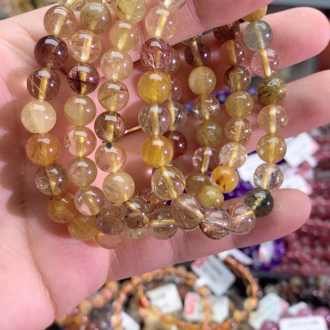 水晶手链未镶嵌彩发晶8