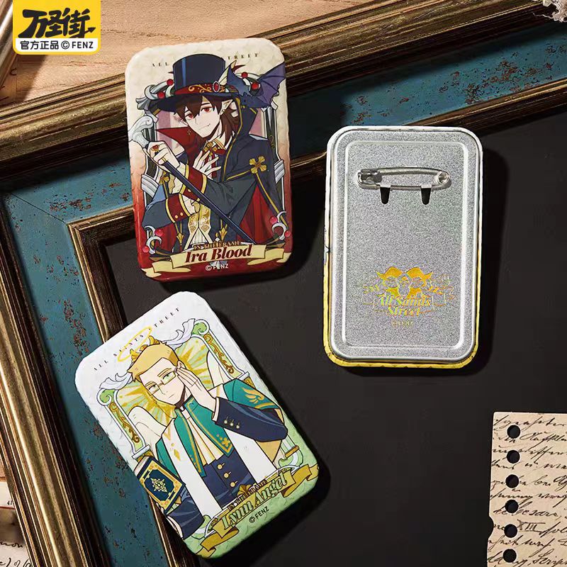 非人哉【万圣街框景之内】马口铁徽章盲盒幻彩夜光吧唧胸针