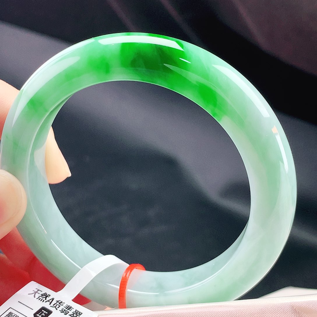 未镶嵌手镯翡翠58圈