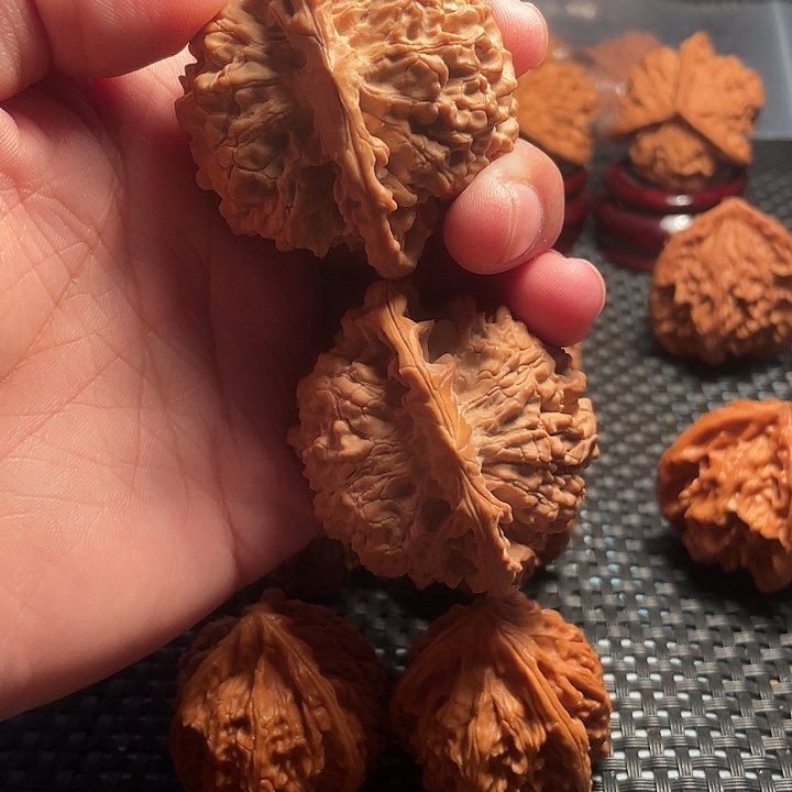 吊坠文玩核桃50麒麟纹官帽