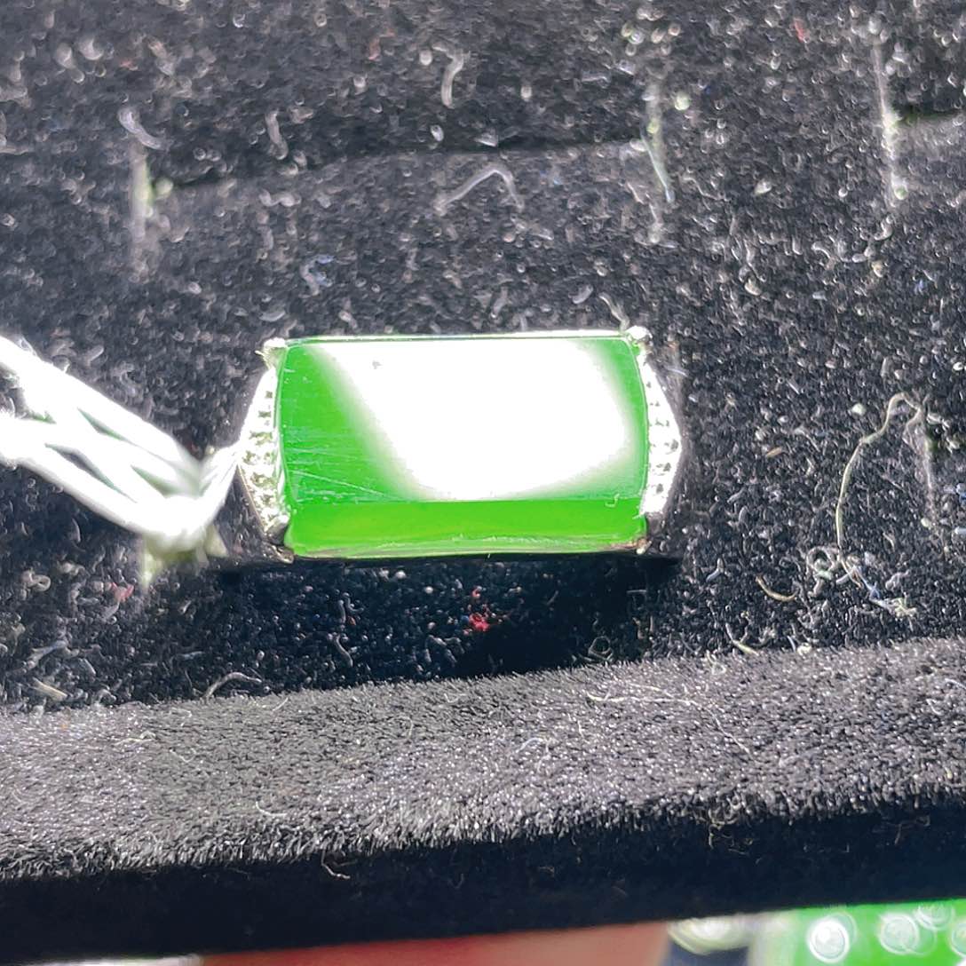 翡翠颈饰银S925镶嵌54，