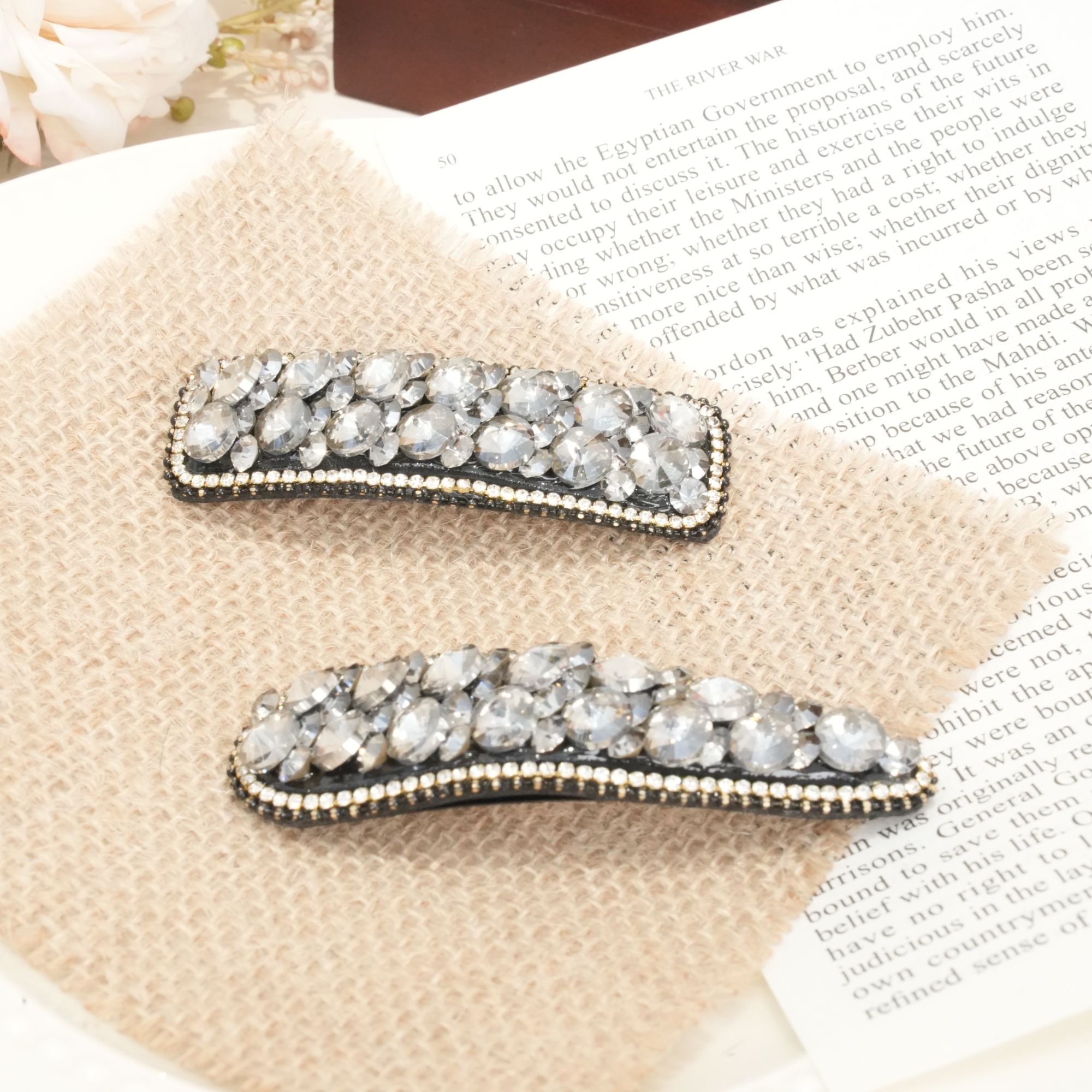 【FNQ577】轻奢风边夹法式女发夹妈妈发饰刘海夹