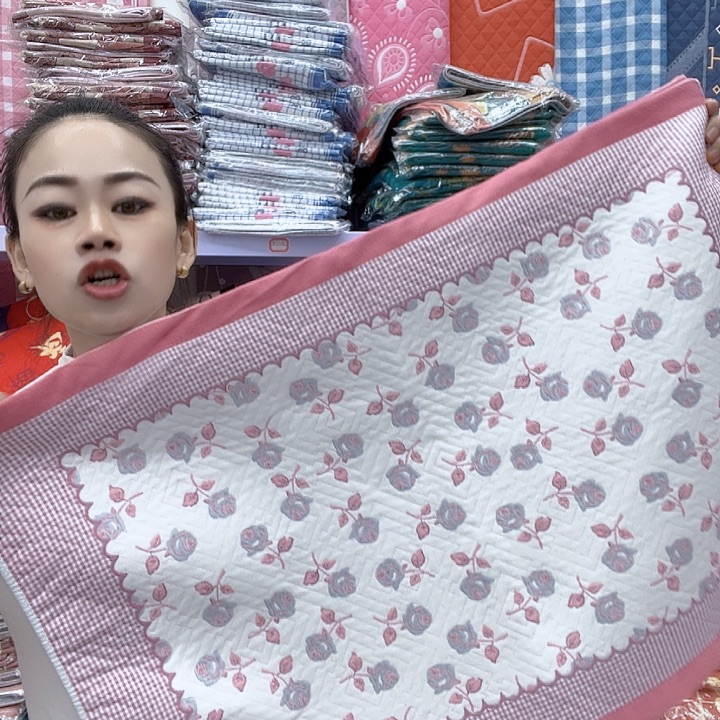 棉粉色小玫瑰他纯棉