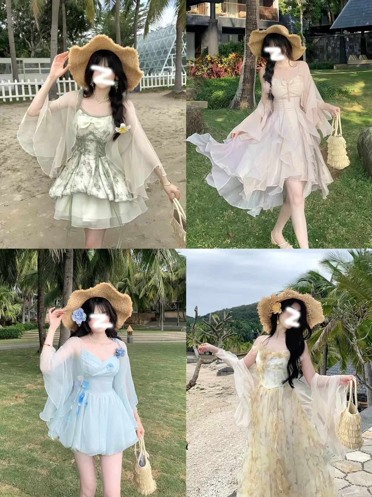 季夏之声 飘逸遮肉宽松不规则雪纺舒适百搭开衫防晒春夏