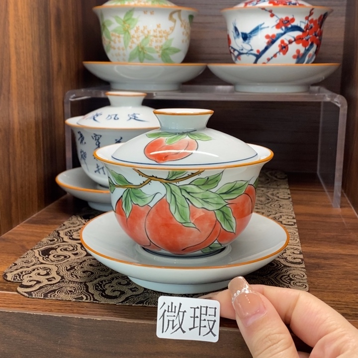 釉下老陶泥手工绘制