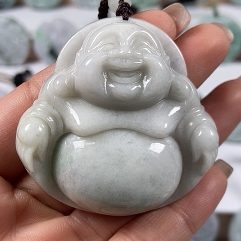 翡翠颈饰未镶嵌大佛福利