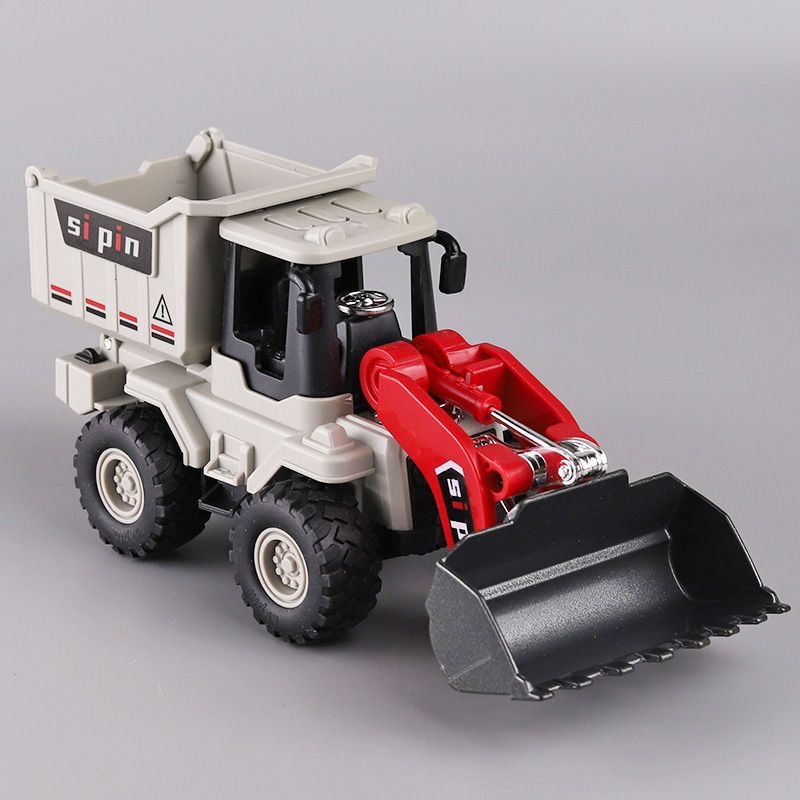 合金铲车二合一工程车惯性运输车翻斗车铲斗合金转向塑胶车厢袋装