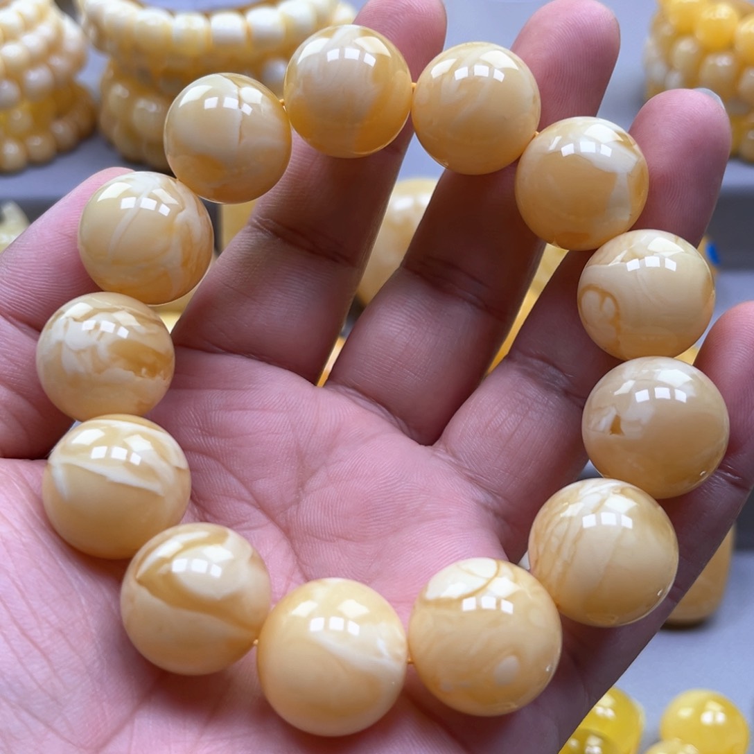 琥珀手链未镶嵌手串