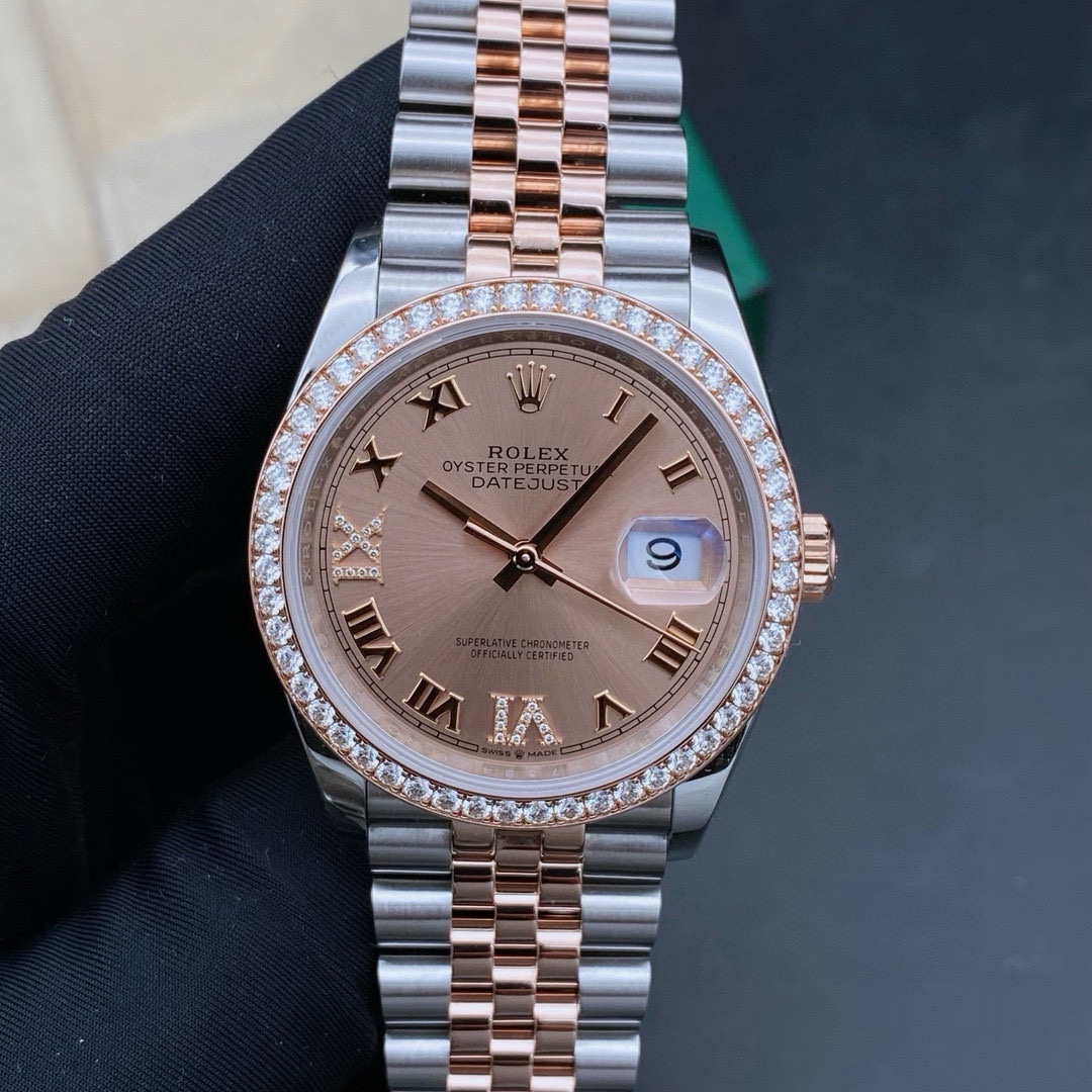 99新 Rolex/劳力士 22年全套日志126281/内外镶钻/表径36