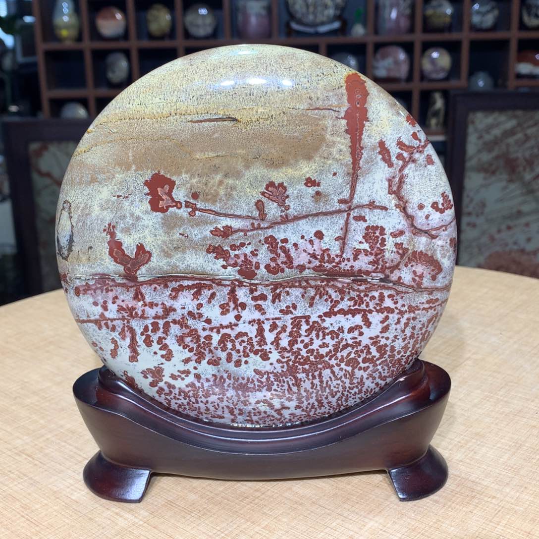 紫砂广西国画石摆件，收藏观赏