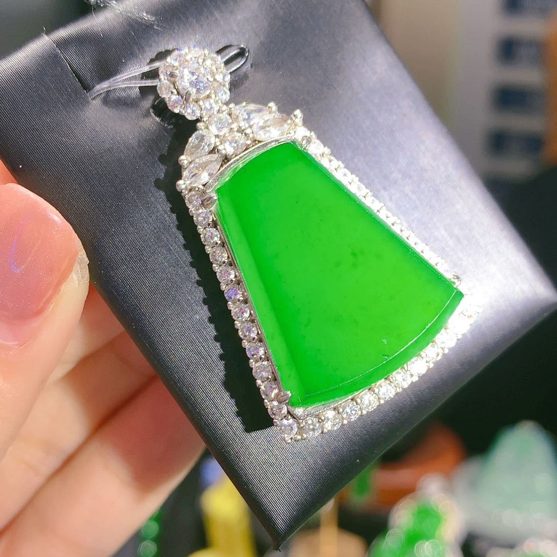 翡翠颈饰银S925镶嵌6甄选qj