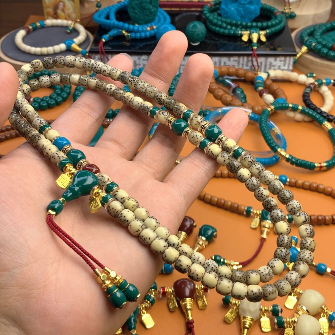 琉璃手工艺品我**哥108串全套配饰