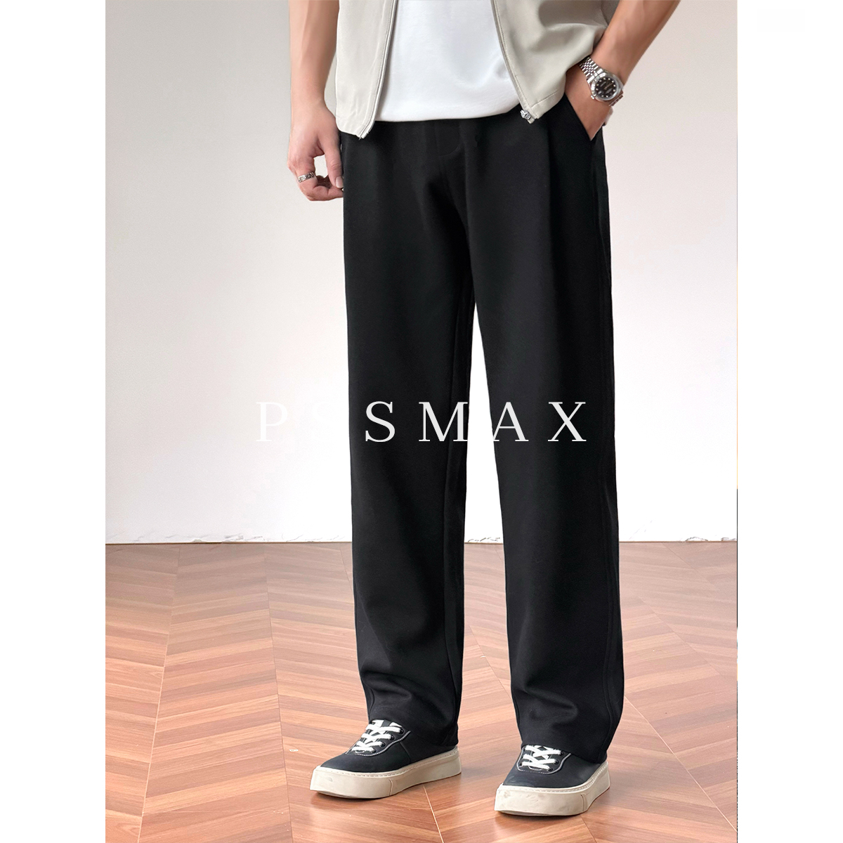 《现货》胖俗俗PSSMAX【自由裆设计长裤】2026夏季新款宽松休闲卫裤男商品图