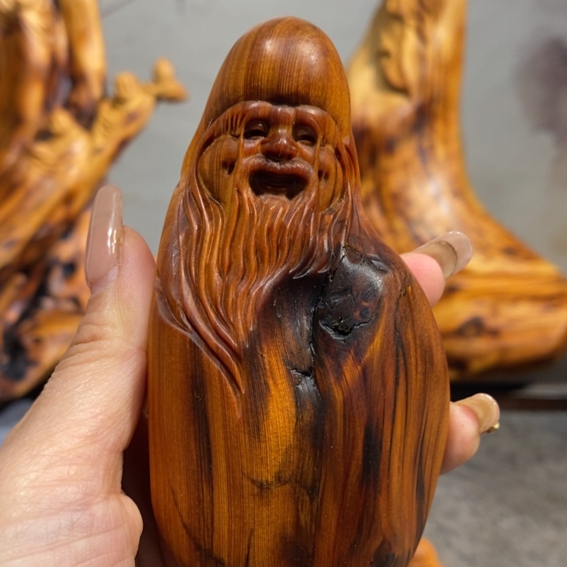【闪购商品】柏木（崖柏）根雕木雕工艺品摆件创意，满十送一手把件