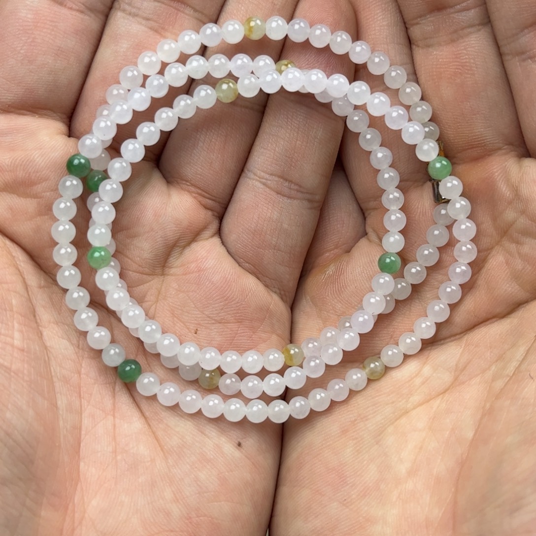 地***雪翡翠未镶嵌颈饰123