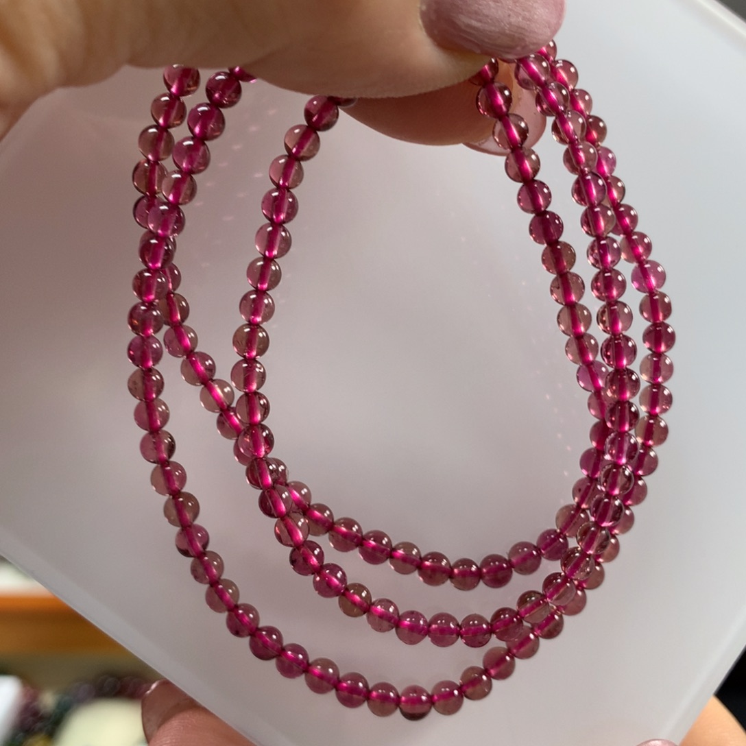 碧玺手链未镶嵌3.6毫米左右