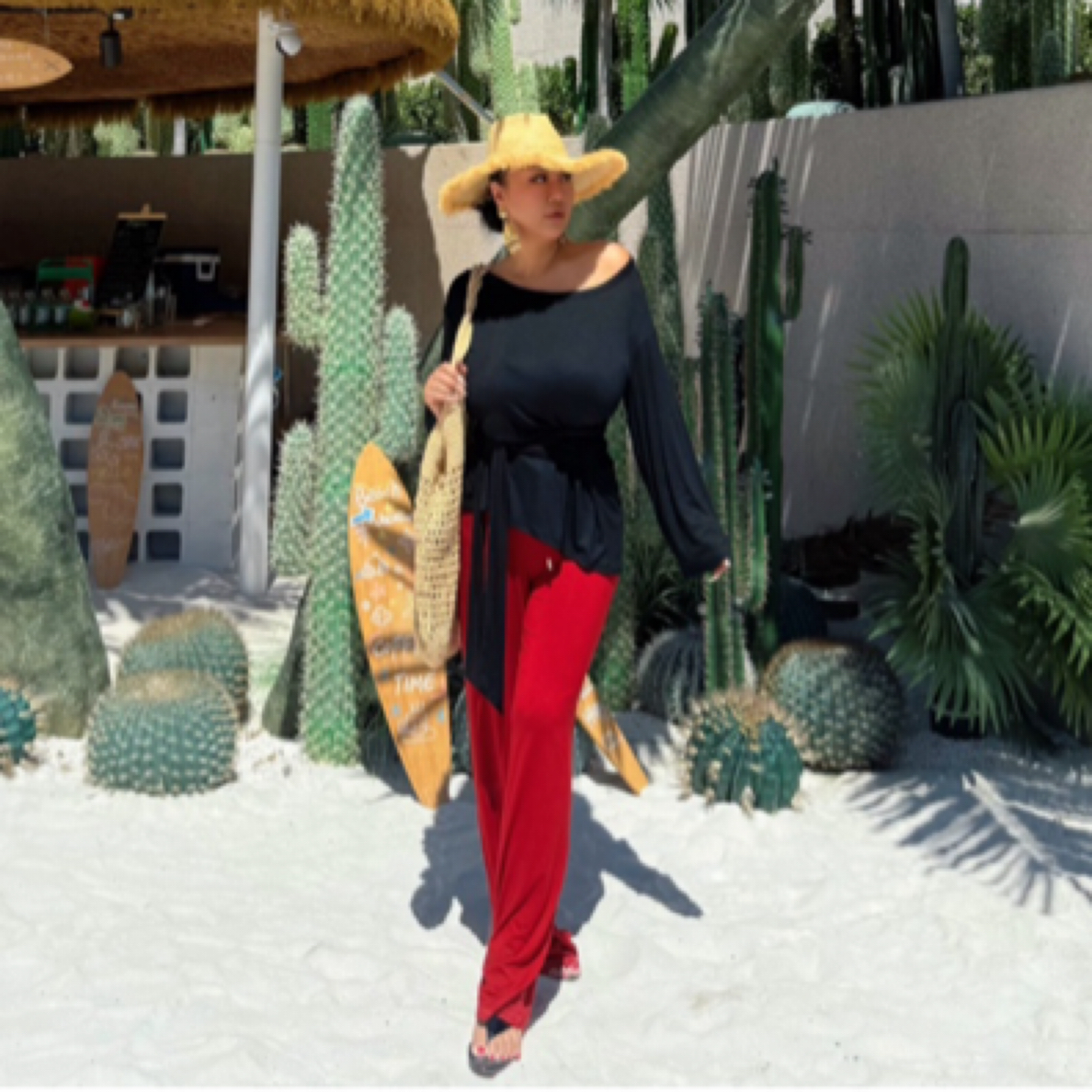 亚男家时尚纯色美式高腰垂感系带休闲宽松抖抖裤显瘦阔腿直筒裤