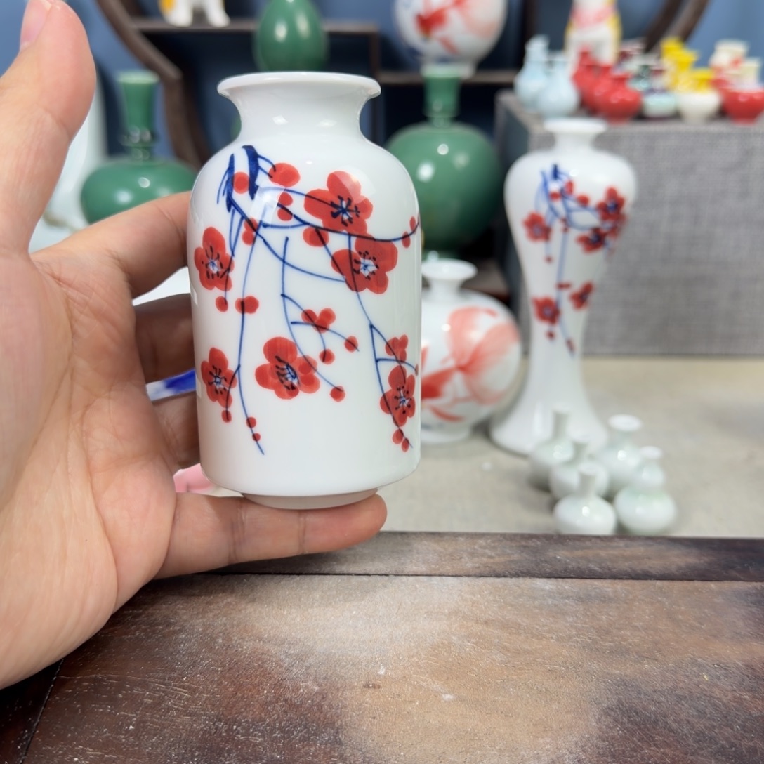 陶瓷手工小花器摆件