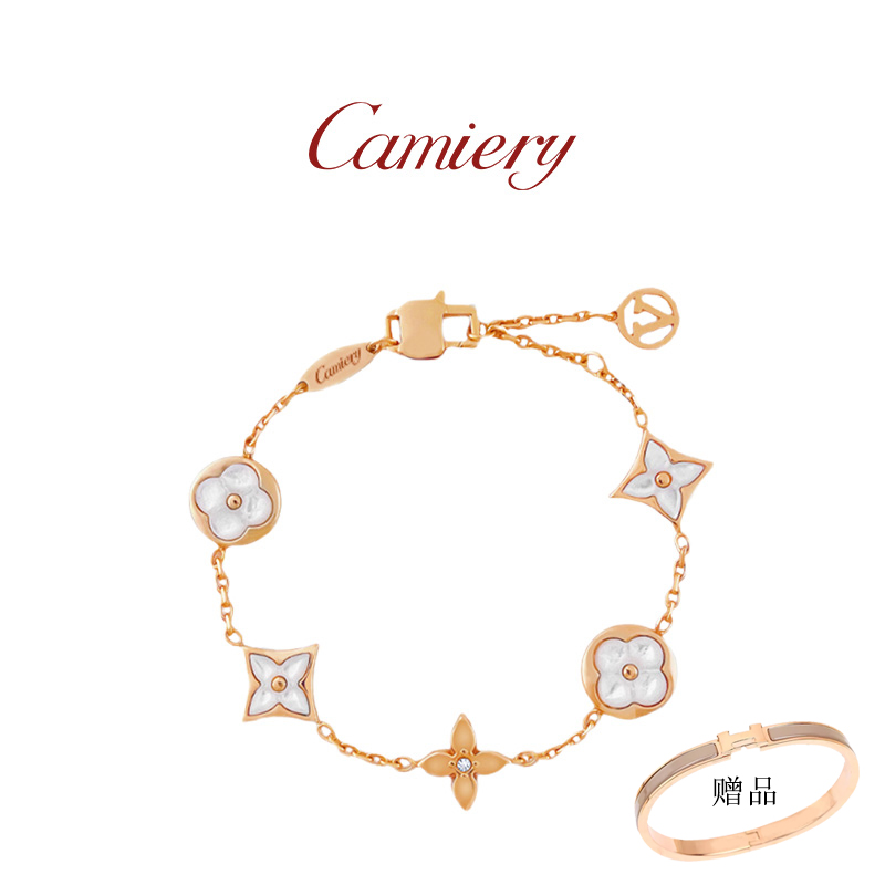  CAMIERY【V金版本】精工CNC 时尚轻者老花五花手链送手镯