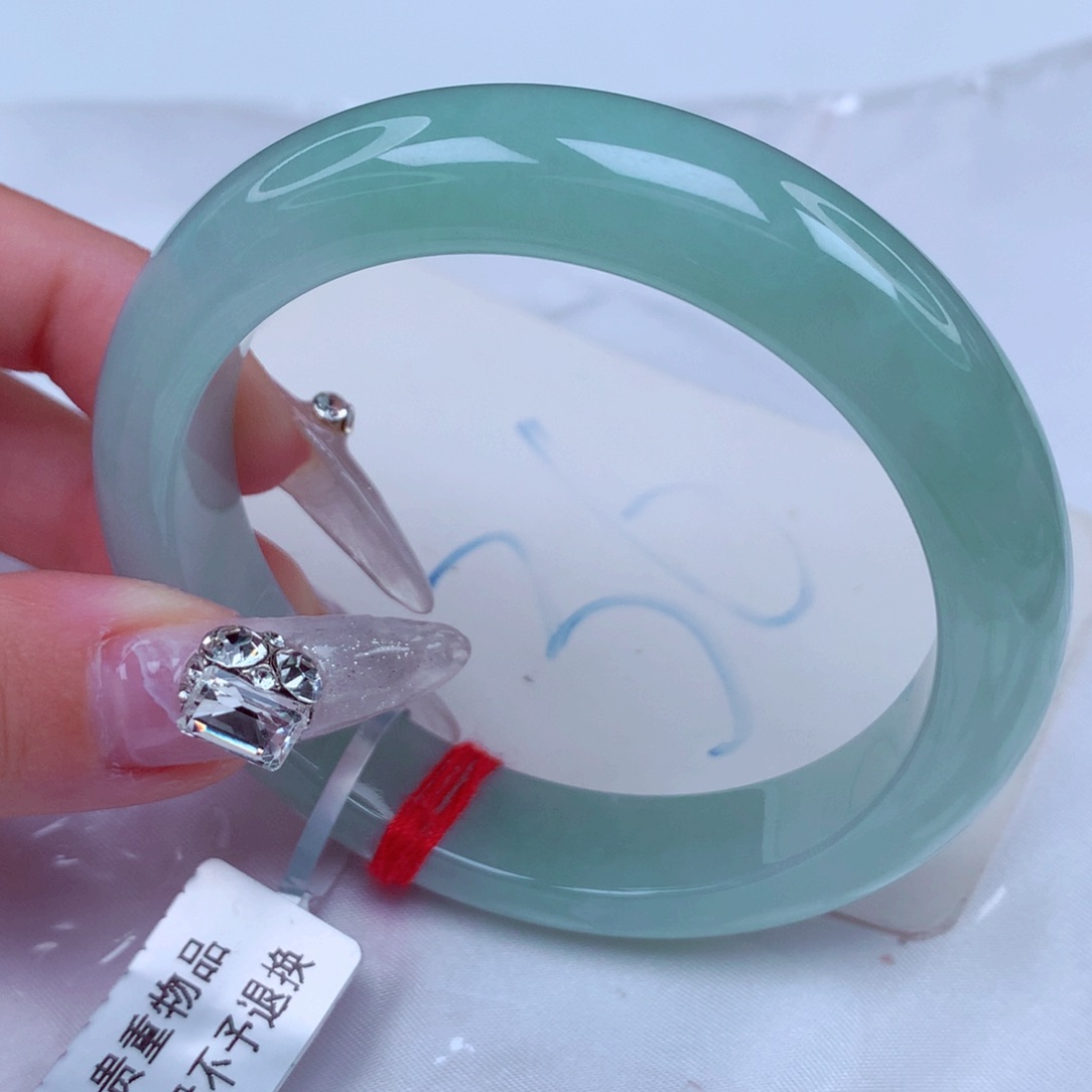 翡翠手镯未镶嵌天然缅甸翡翠A货手镯