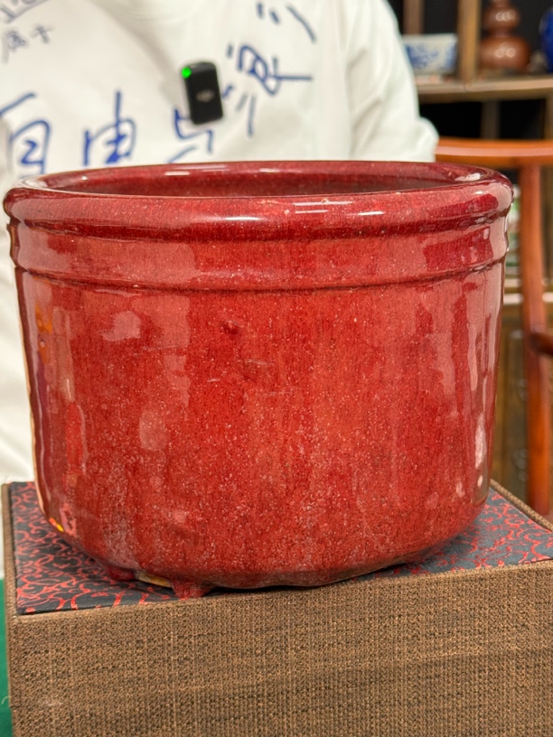艺术收藏品 红釉香炉