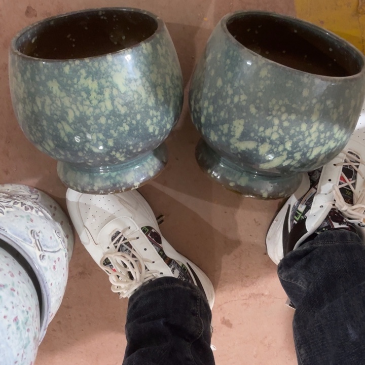 花盆紫砂口径17高度18两只正品