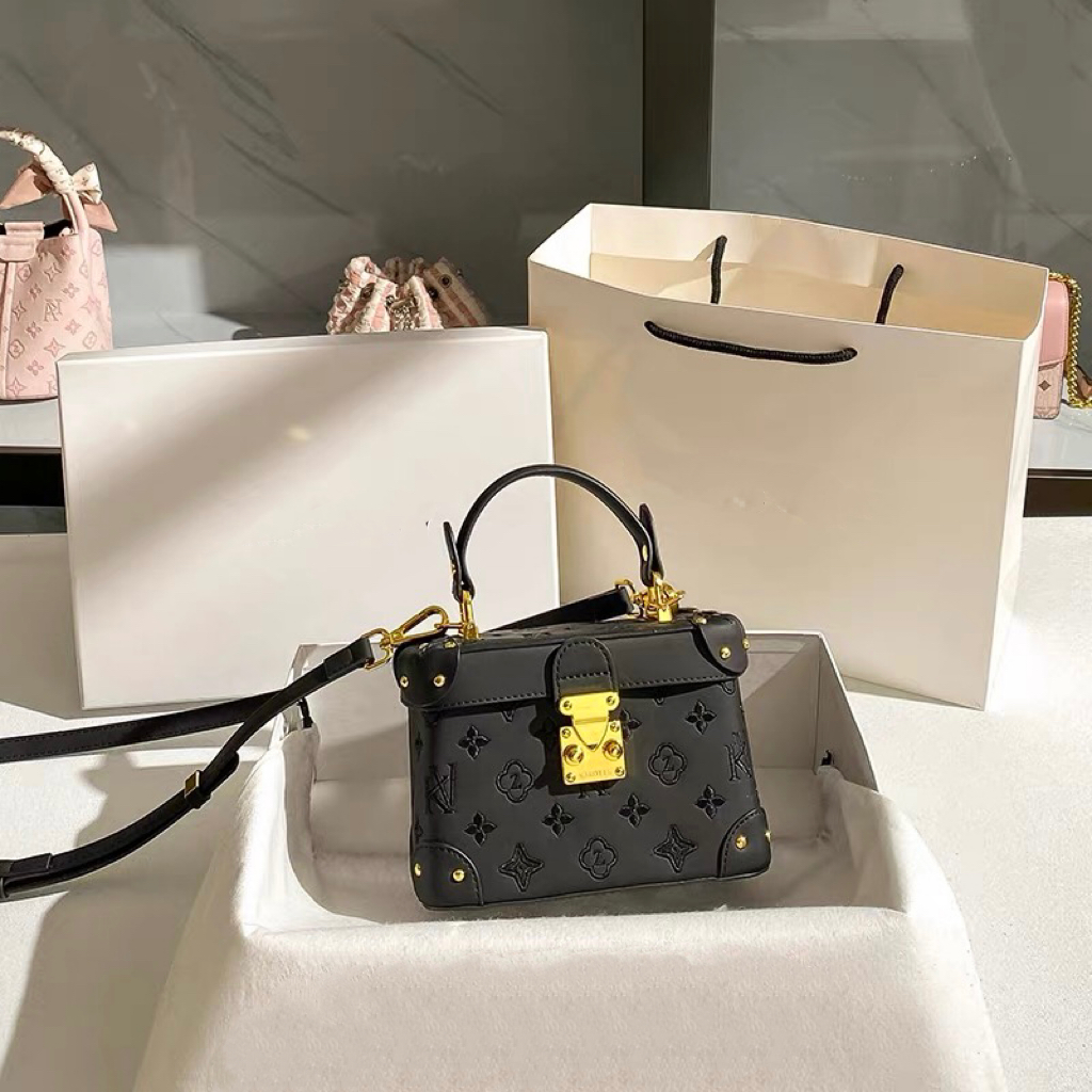 GUDILU/一鹿有你 新款时尚百搭手提单肩包G055黑色