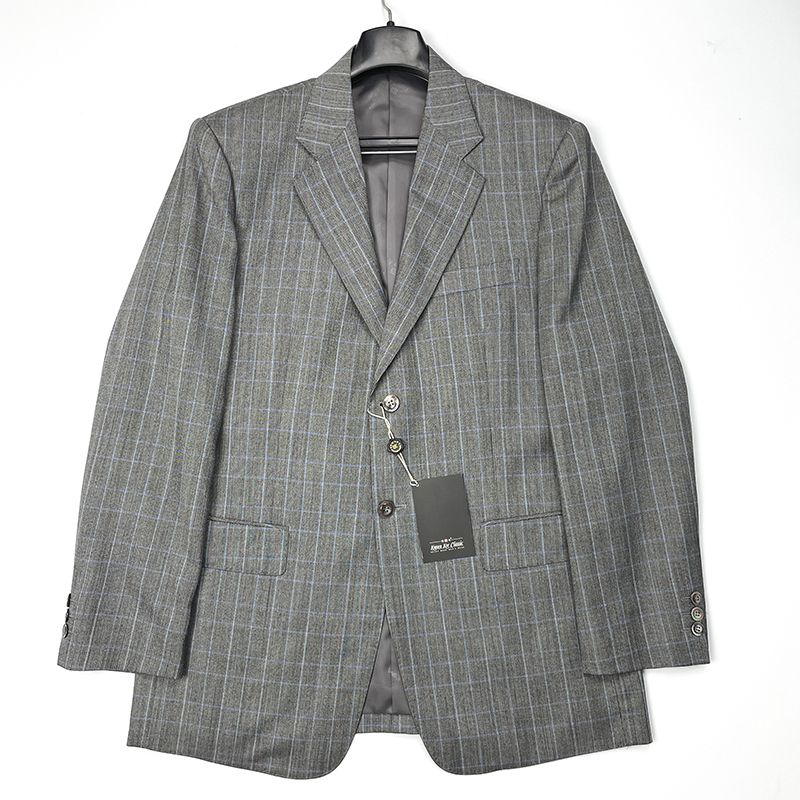 H2355A观家专柜4708纯羊毛西服外套男高奢贝壳扣两扣复古港风西装
