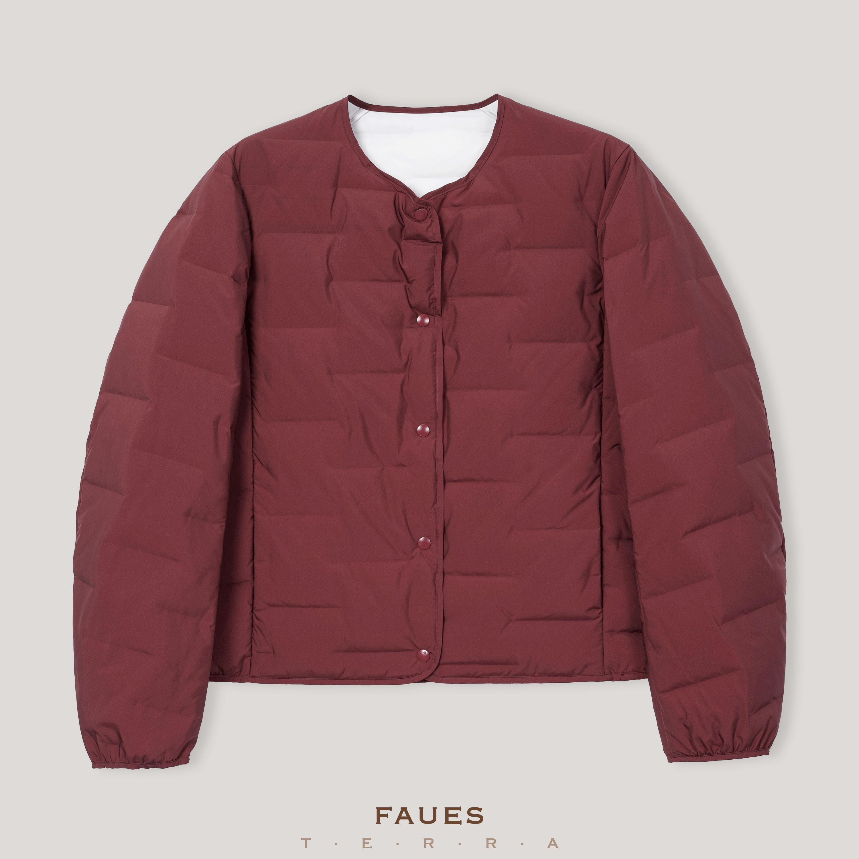 FAUES 福利款 枫涧 90白鹅绒可溯源无缝一体文艺休闲舒适羽绒服